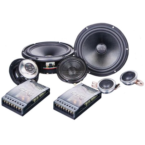 STEG Master Stroke ML653C luidspreker set 16,5 cm 3-weg compo 60 watts RMS - Car Hifi