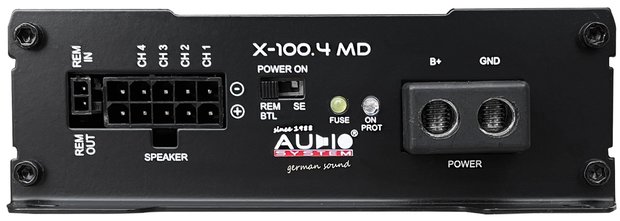 Audio System X100.4MD micro 4 kanaals versterker 600 watts RMS