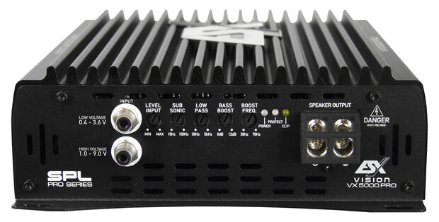 ESX VISION VX5000-PRO mono block versterker 5000 watts RMS 1 ohms