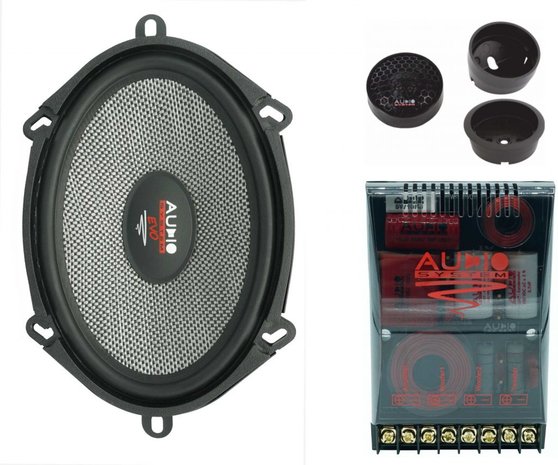 Audio System X507 EVO2 luidspreker set 5 x 7 inch 2-weg compo 110 watts RMS 3 ohms speciaal voor Ford