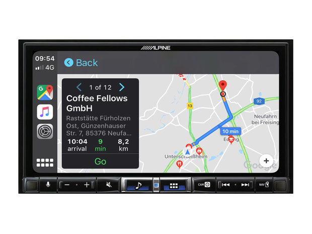 Alpine iLX-705D 2DIN DAB+ autoradio met bluetooth usb Apple Carplay & Android Auto
