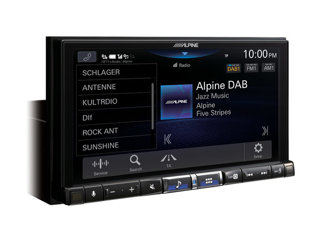 Alpine iLX-705D 2DIN DAB+ autoradio met bluetooth usb Apple Carplay & Android Auto