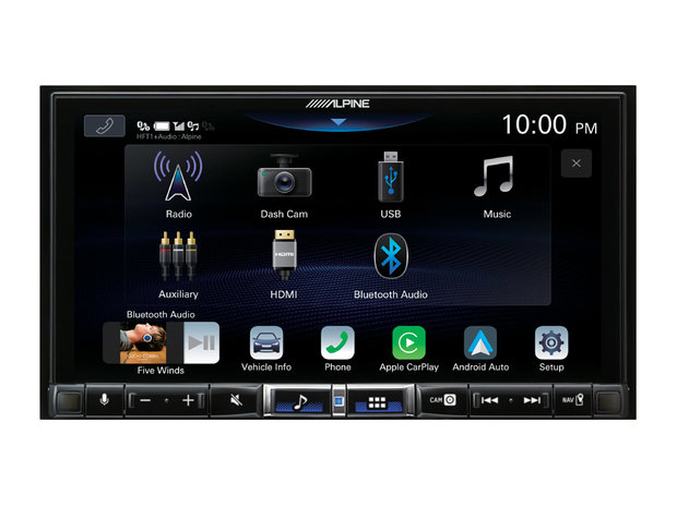 Alpine iLX-705D 2DIN DAB+ autoradio met bluetooth usb Apple Carplay & Android Auto