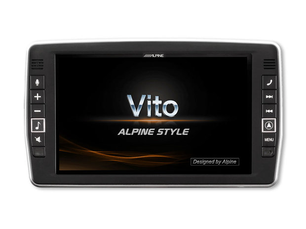 Alpine X903D-V447 9 inch DAB+ navigatie radio met Apple CarPlay & Android Auto voor Mercedes Vito