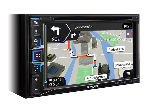 Alpine INE-W611D navigatie radio dvd speler met Apple CarPlay & Android Auto