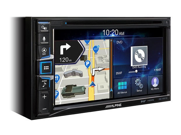 Alpine INE-W611D navigatie radio dvd speler met Apple CarPlay & Android Auto