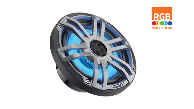 Hertz HEX6.5S-LD-G marine luidspreker set 2-weg coax 50 watts RMS met LEDS