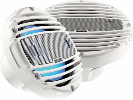 Hertz HMX6.5LD-TW WHITE marine luidspreker set 165mm 75 watts RMS met RGB LED