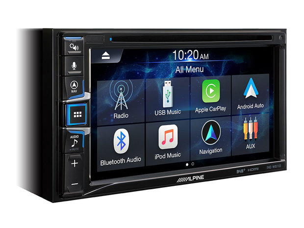 Alpine INE-W611DC camper navigatie radio dvd speler met Apple CarPlay & Android Auto