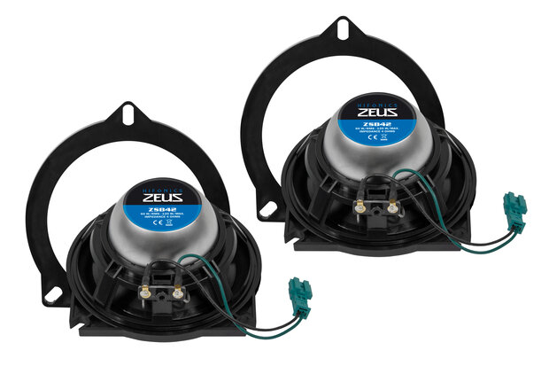 Hifonics Zeus ZSB42 custom fit 10cm 2-weg luidspreker set 60 watts RMS voor BMW & MINI