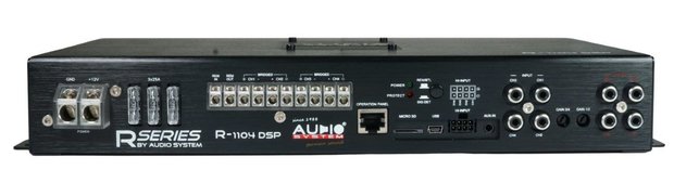 Audio System R110.4DSP-BT versterker 4 kanaals met 8 kanaals DSP & APP via bluetooth
