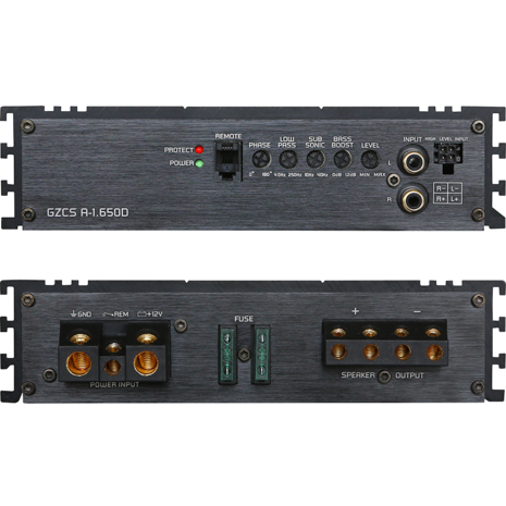 Ground Zero GZCS A-1.650D monoblock versterker 650 watts RMS 1 ohms