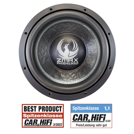 Phoenix Gold ZMAX122 subwoofer 12 inch 1500 watts RMS DVC 2 ohms