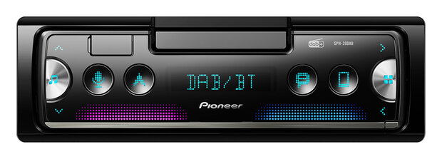 Pioneer SPH-20DAB 1DIN DAB radio met Android & iPhone docking