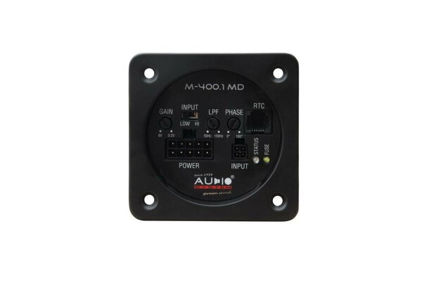 Audio System M400.1MD mono block versterker 400 watts RMS 2 ohms voor kist terminals