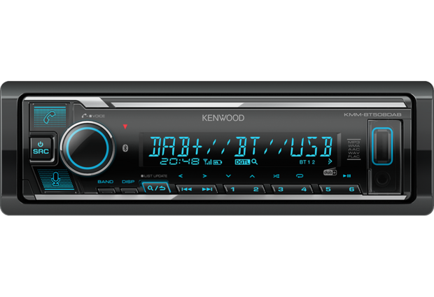 Kenwood KMM-BT508DAB autoradio 1-din dab+ bluetooth usb