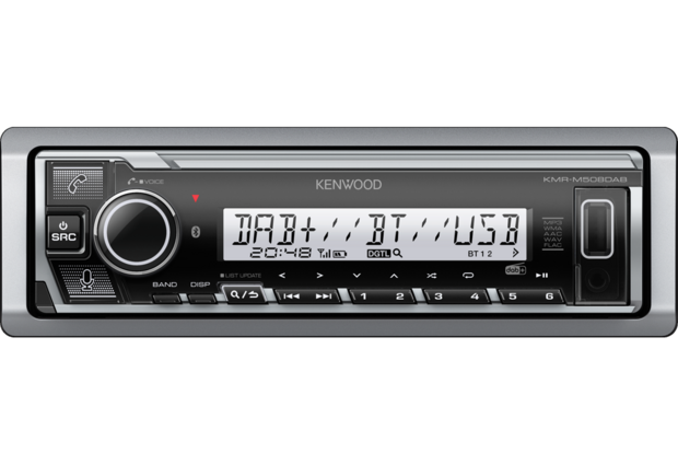 Kenwood KMR-BT508DAB marine autoradio 1-din dab+ bluetooth usb