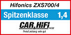 Hifonics Zeus Street ZXS700/4 versterker 4 kanaals 700 watts RMS