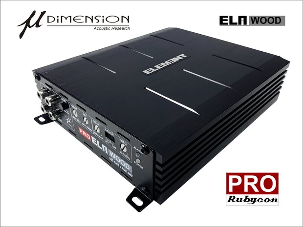 U-Dimension ELA-WOOD-PRO high power versterker 4 kanaals 1200 watts RMS