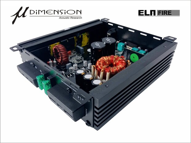 U-Dimension ELA-FIRE mono-block versterker 600 watts RMS 2 ohms