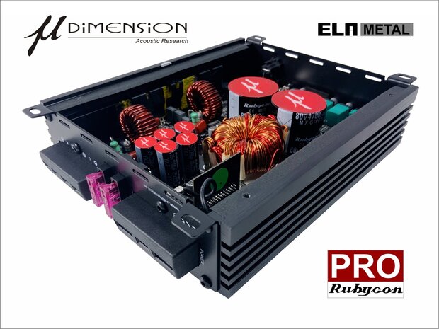 U-Dimension ELA-METAL-PRO high power versterker 2 kanaals 1200 watts RMS