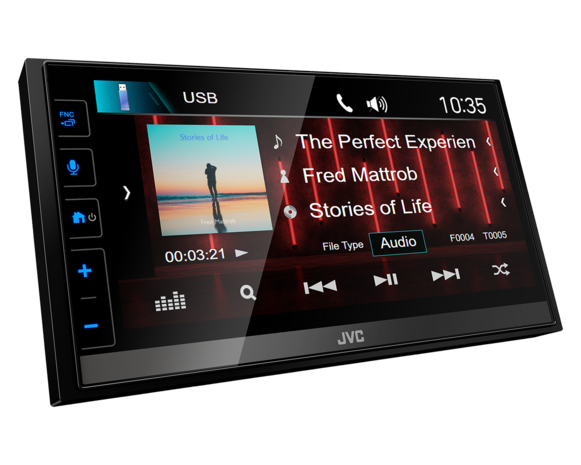 JVC KW-M785DBW DAB+ autoradio wireless apple carplay & android auto bluetooth usb