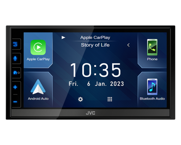 JVC KW-M785DBW DAB+ autoradio wireless apple carplay & android auto bluetooth usb