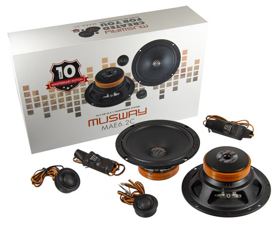 MusWay MAE6.2C luidspreker set 16,5 cm 2-weg compo jubileum editie