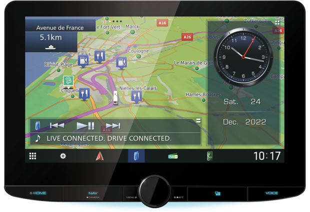 Kenwood DNR922RVS navigatie camper/truck 10.1 inch HD touchscreen