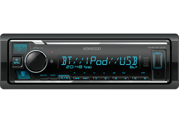 Kenwood KMM-BT309 autoradio bluetooth usb spotify alexa - Car Twente