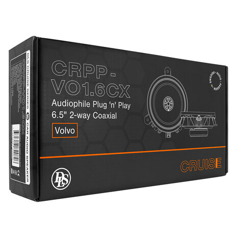 DLS CRUISE CRPP-VO1.6CX custom fit 16,5 cm luidspreker set 90 watts RMS Volvo