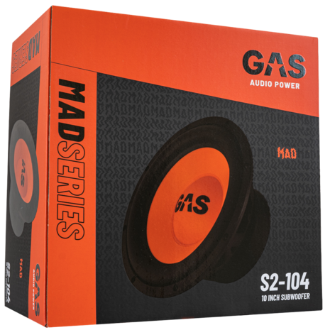 GAS AUDIO MAD S2-104 subwoofer 10 inch 300 watts RMS 4 ohms