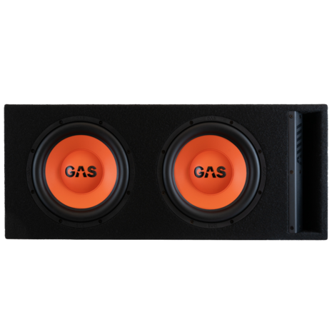 GAS AUDIO MAD B2-210 bassreflex subwoofer kist 2 x 10 inch 600 watts RMS 2 ohms