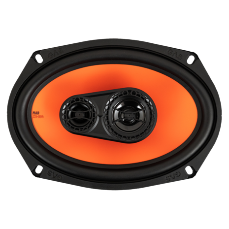 GAS AUDIO MAD X2-694 luidspreker set 3-weg 6 x 9 inch 130 watts RMS 4 ohms