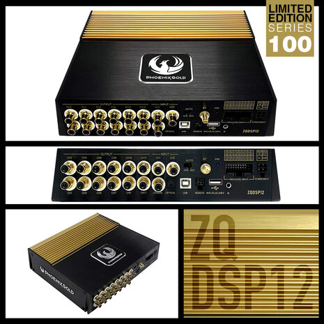 Phoenix Gold ZQDSP12 high end 12 kanaals DSP processor met usb & bluetooth