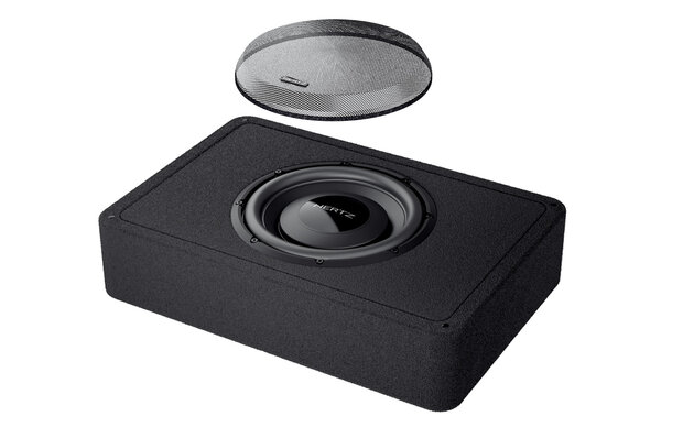 Hertz MPBX250-S2 gesloten "downfire" kist 10 inch 500 watts RMS SVC 2 ohms