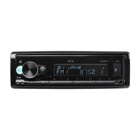 GAS AUDIO MAX M140-BTX 1-din radio bluetooth met WAV FLAC & DSP