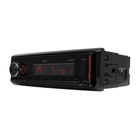 GAS AUDIO MAX M140-BTX 1-din radio bluetooth met WAV FLAC & DSP