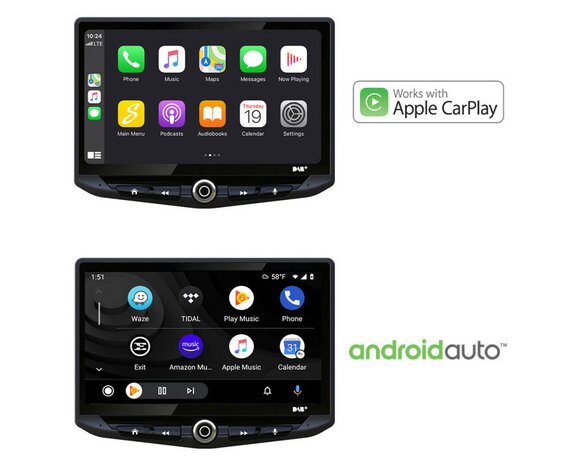 Stinger HEIGH10-UN1810E-VW4 custom fit apple carplay & android auto voor VW Crafter & Grand California