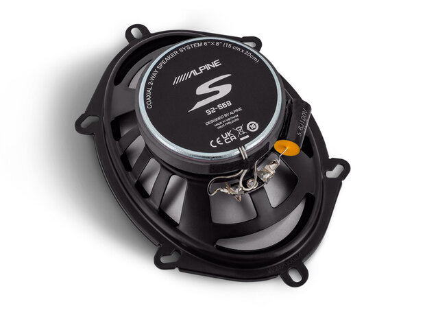Alpine S2-S68 hi-Res luidspreker set 6 x 8 inch 75 watts RMS 4 ohms