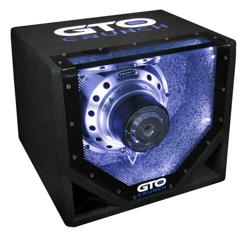 Crunch GTO-10BP bandpasskist 10 inch 300 watts RMS 4 ohms met LED