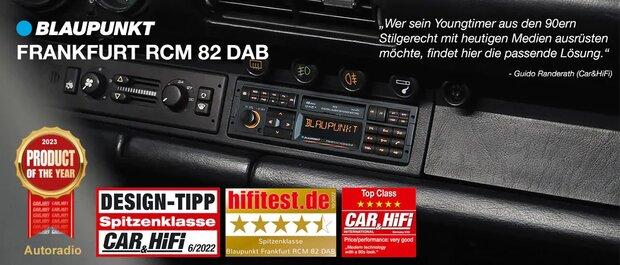 Blaupunkt Frankfurt RCM82DAB Retro Look DAB+ radio met bluetooth & usb