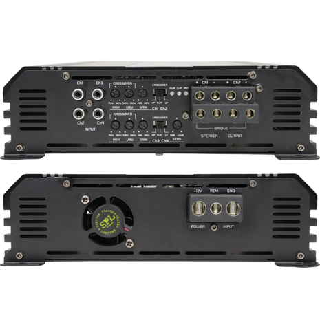 Ground Zero GZCA500.Q1 SPL 4 kanaals versterker 1800 watts RMS