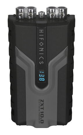 Hifonics Zeus ZXT10.0 hybride powercap 10 farad met voltage display