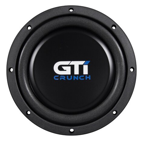 Crunch GTi84 shallow mount "FLAT" subwoofer 8 inch 200 watts RMS 4 ohms