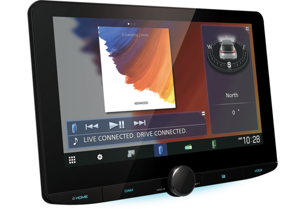 Kenwood DMX9720XDS-CAMPER 2-din 10.1 inch multi media camper navigatie scherm Apple Carplay & Android Auto