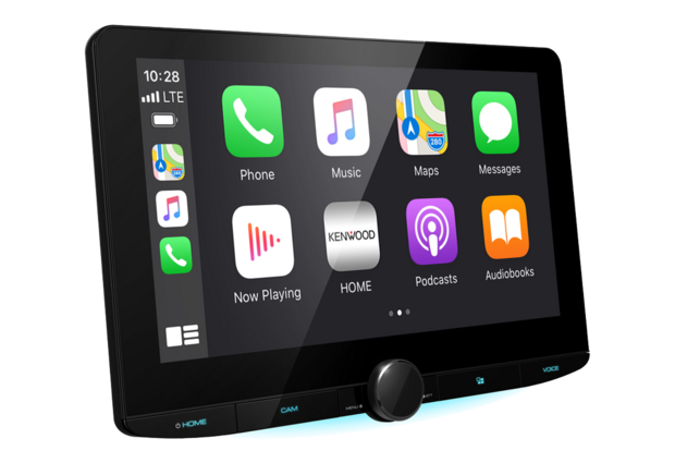 Kenwood DMX9720XDS-CAMPER 2-din 10.1 inch multi media camper navigatie scherm Apple Carplay & Android Auto