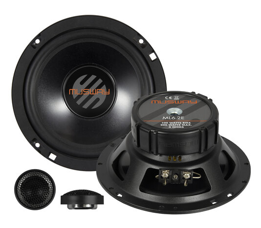 MusWay ML6.2E luidspreker set 16,5 cm 2-weg compo 100 watts RMS