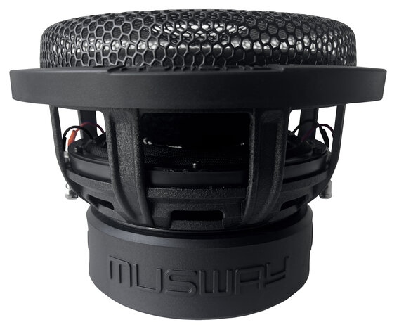 MusWay MG8 high end subwoofer met grille 8 inch 300 watts RMS DVC 2 ohms