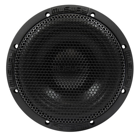 MusWay MG8 high end subwoofer met grille 8 inch 300 watts RMS DVC 2 ohms